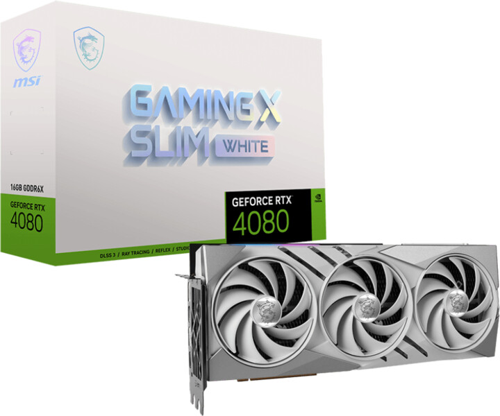 Kartë grafike MSI RTX 4080 16GB GAMING X SLIM WHITE