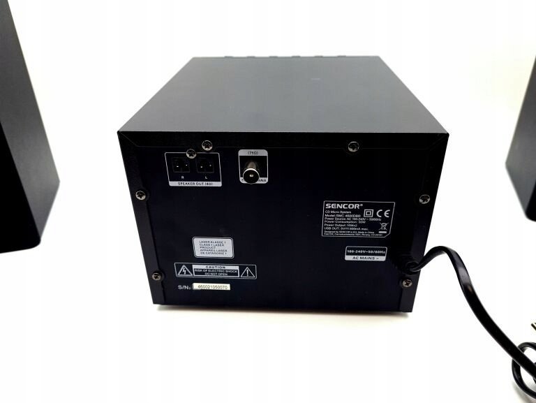 Mikrosistem stereo Sencor SMC 4600DBR Tower, 30W, Bluetooth USB CD MP3, argjendtë