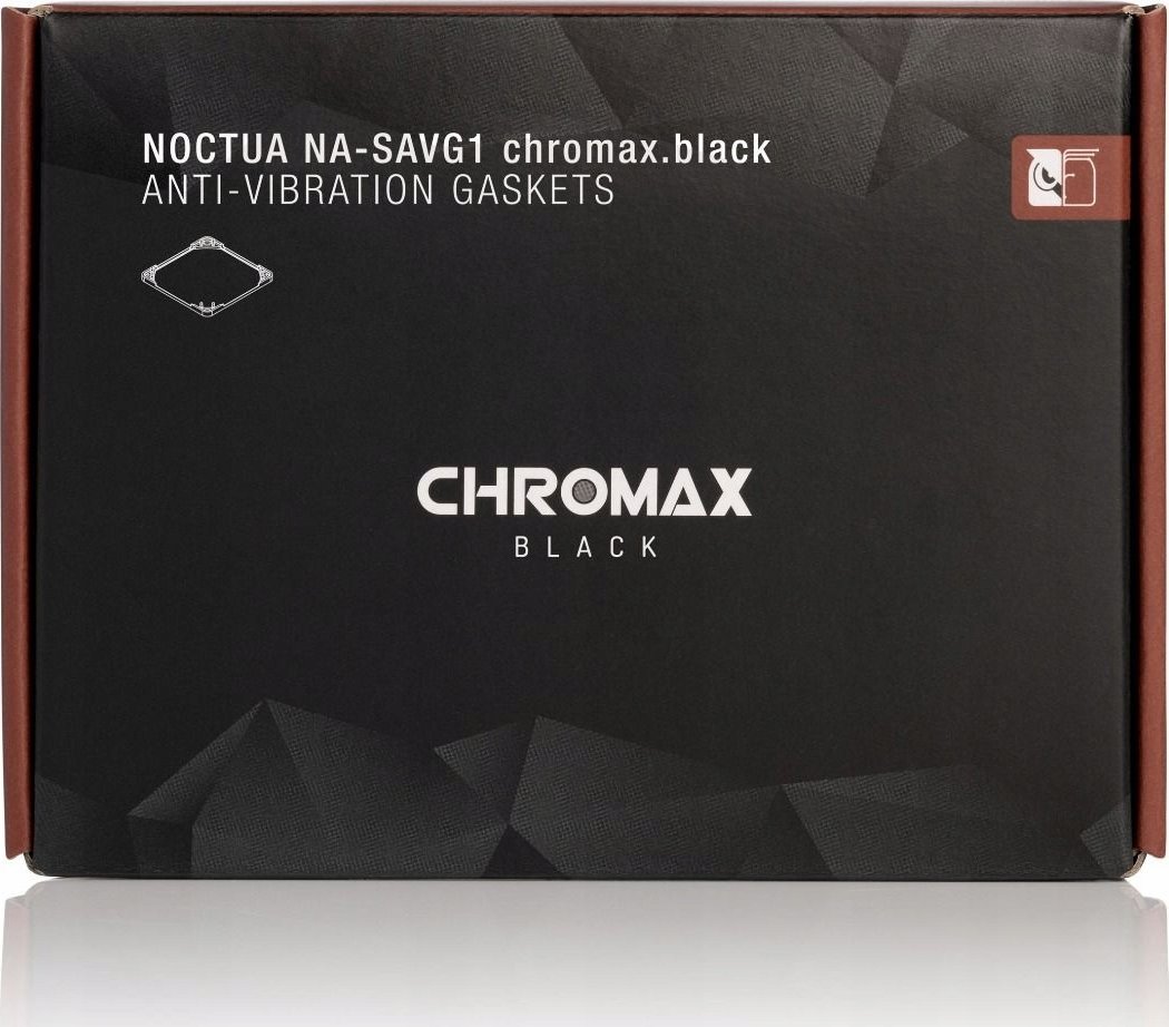 Garnitura anti vibrim Noctua NA-SAVG1 chromax.black, 120mm, set 3 copë, të zeza
