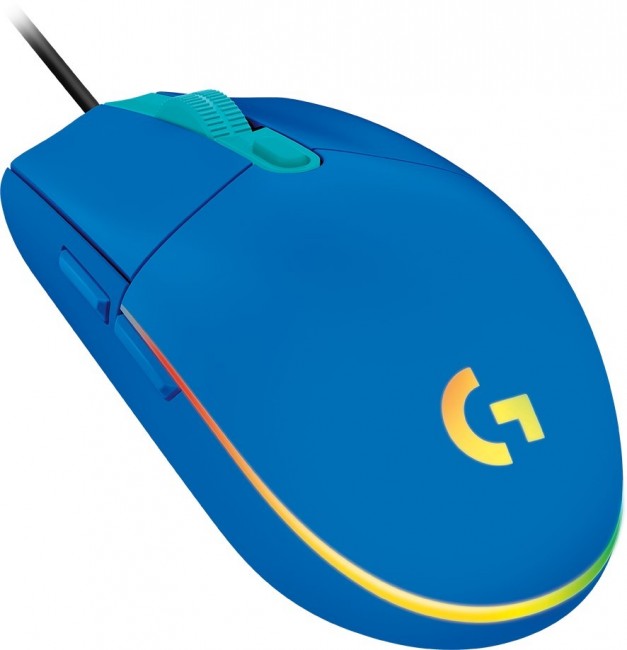 Maus Logitech G102 Lightsync, i kaltër