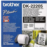 Letër për printer Brother DK-22205, 30.5m, 62mm