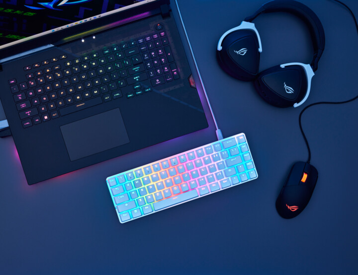 Tastierë ASUS ROG Falchion Ace, NX RED, US, e bardhë