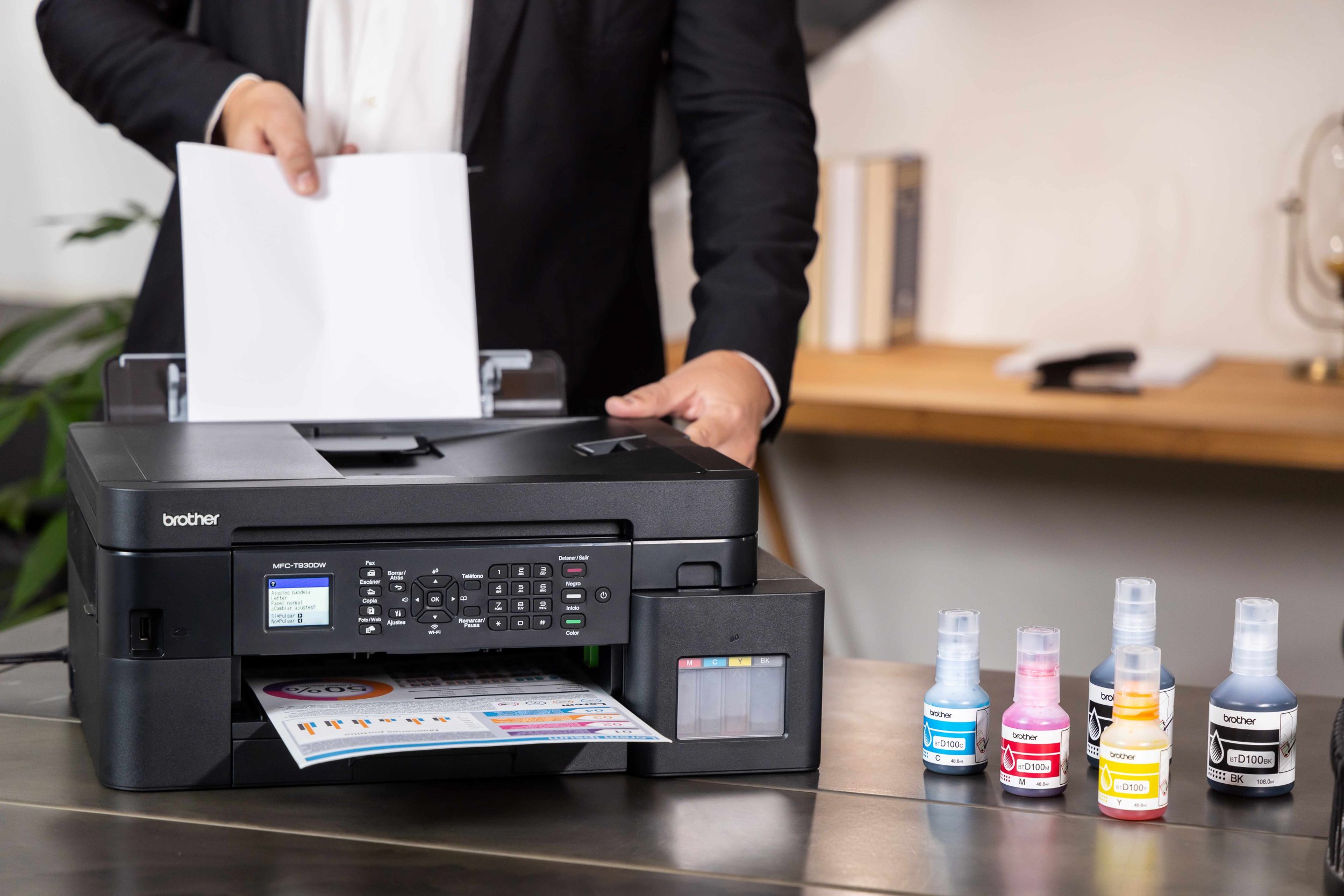 Printer multifunksional Brother MFC-T930DW, Inkjet, WiFi, ADF, i zi