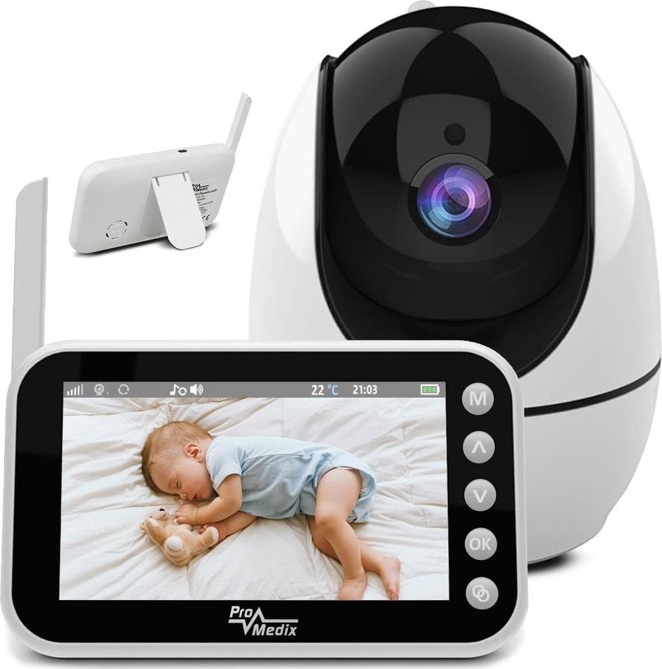 Video-monitor për bebe ProMedix PR-805, e bardhë