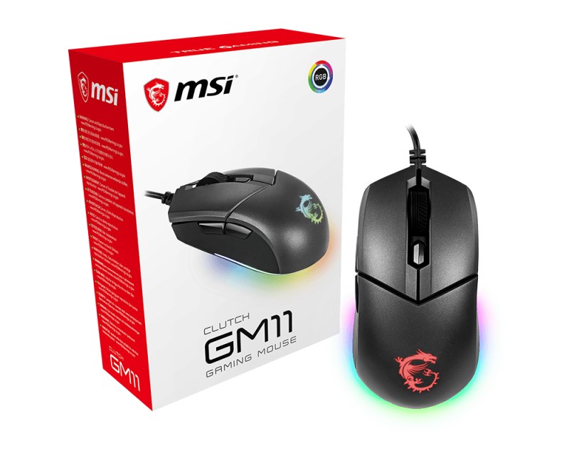Maus MSI Clutch GM11, me kabllo, optik, i zi