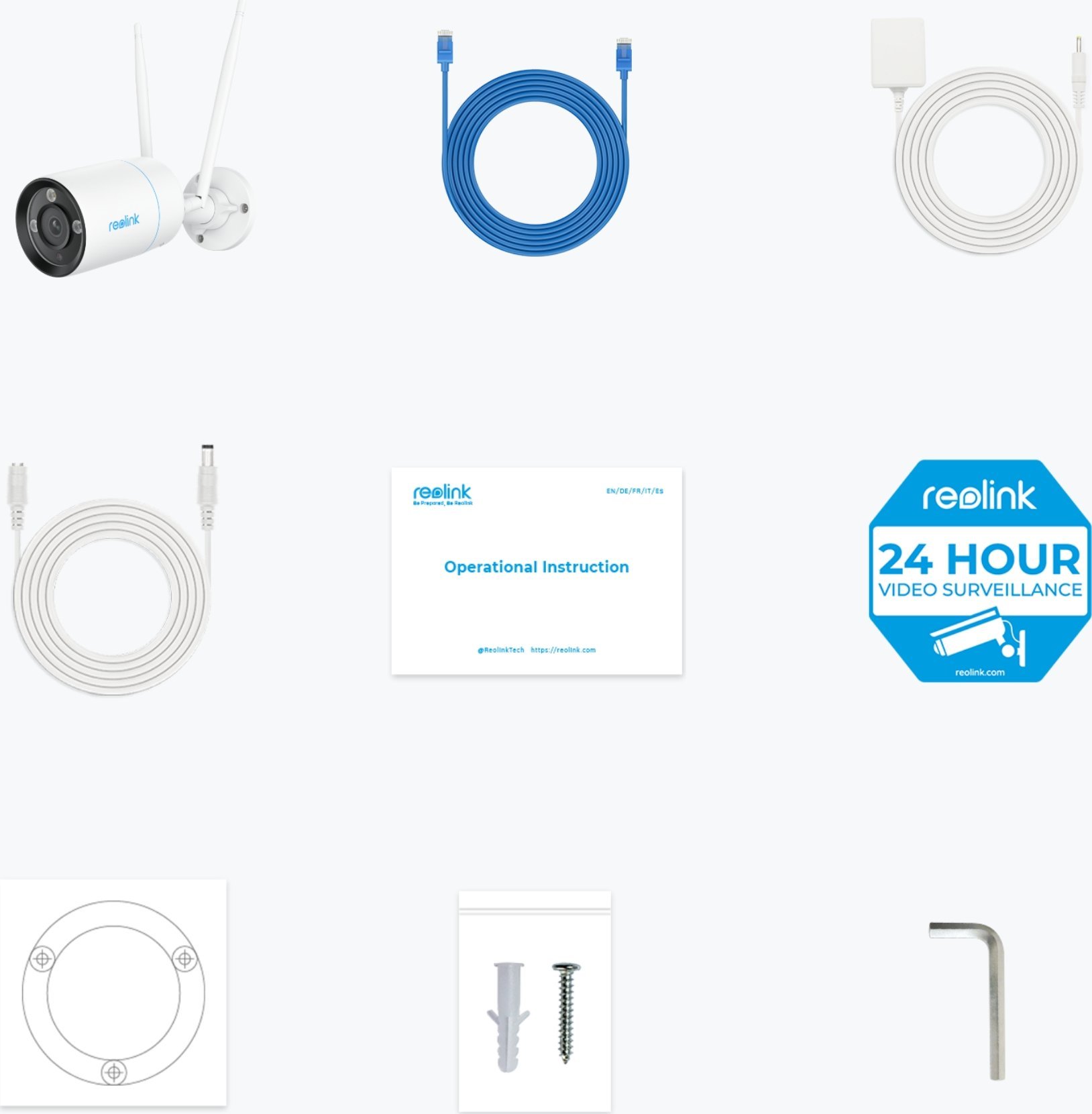 Kamerë sigurie Reolink W330, 4K 8MP, Wi-Fi Dual Band, e bardhë