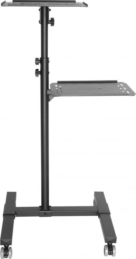 Tavolinë prezantimi mobile Techly ICA-TB TPM-10, për projektor dhe laptop, me rrota, e zezë