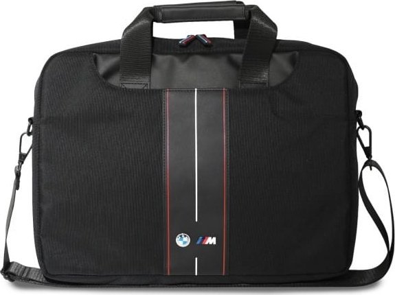 Çantë laptopi BMW Nylon Red Stripe, deri 16", najlon, e zezë