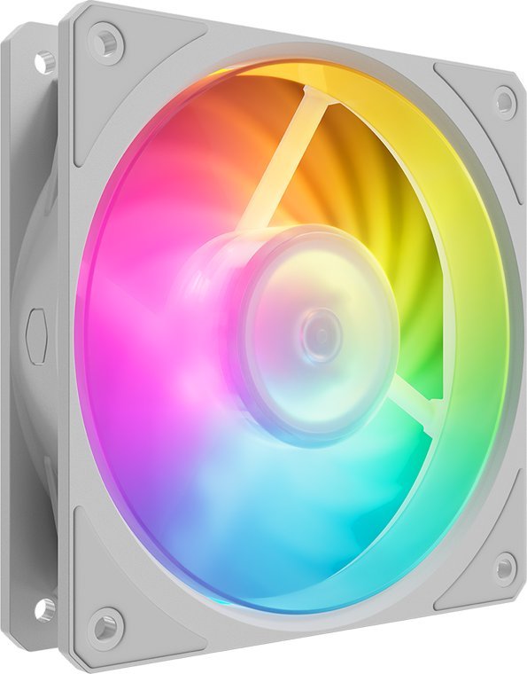 Сет ладилници за компјутер Кулер Мастер Мобиус 120P ARGB, 120 mm, 3 парчиња, бела