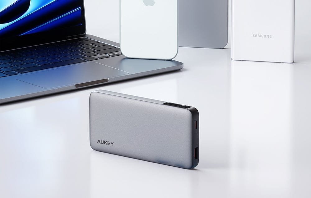 Powerbank Aukey PB-Y42, 20000mAh, 30W PD, gri e errët