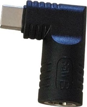 Adapter energjie CoreParts USB C në prizë 7.4x5.0, mashkull USB C, i zi