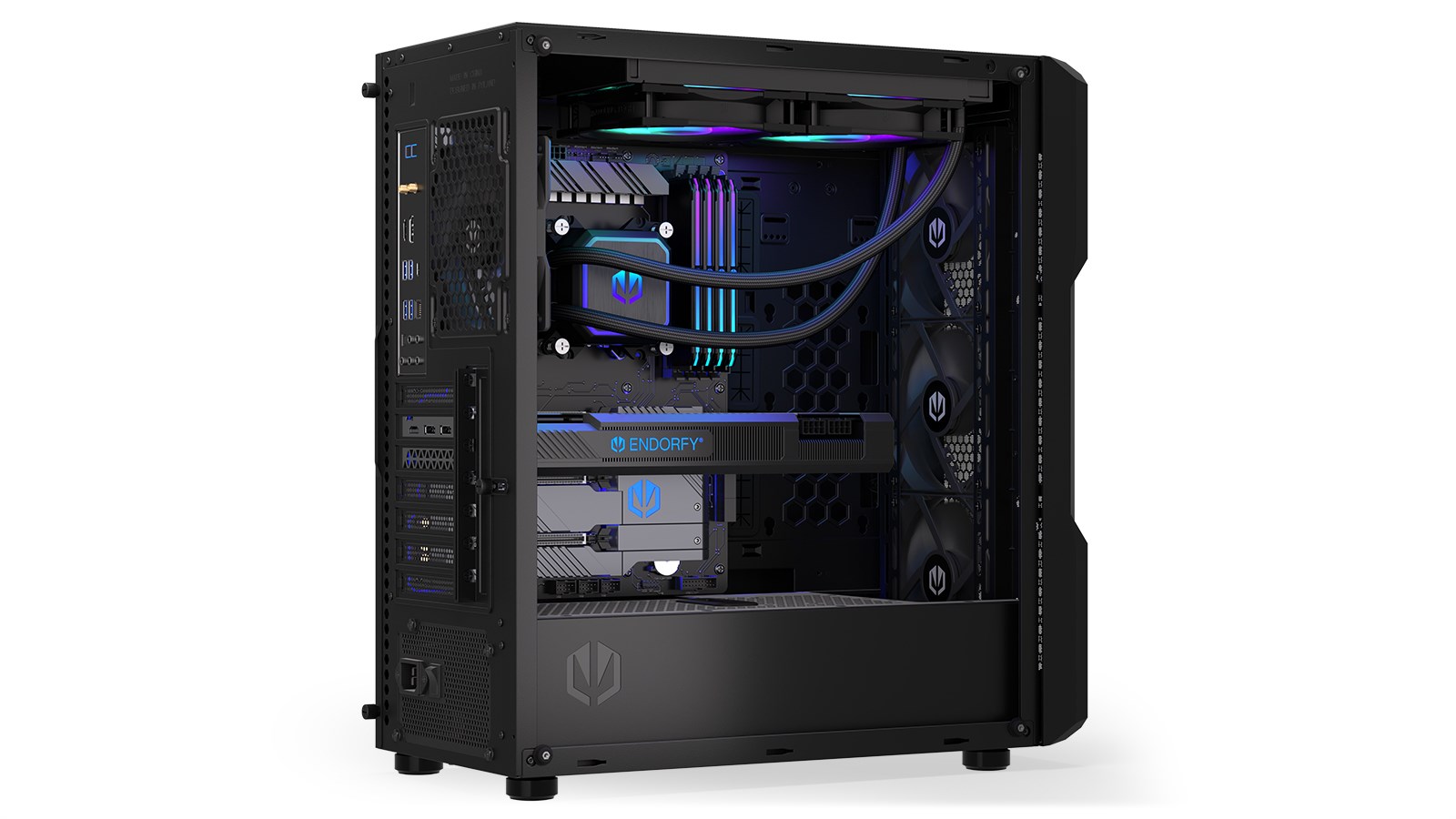 Ftohës me ujë Endorfy Navis F240 ARGB, 24 cm, i zi