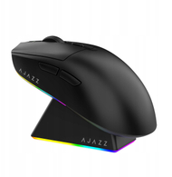 Mouse AJ139 V2, tri moda lidhjeje BT 2.4G me kabllo, dok magnetik karikimi, i zi