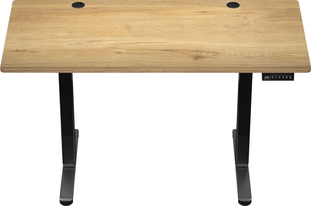 Tavolinë zyre Mark Adler Leader 7.0, rregullim elektrik lartësie, kapacitet 80 kg, ngjyrë druri