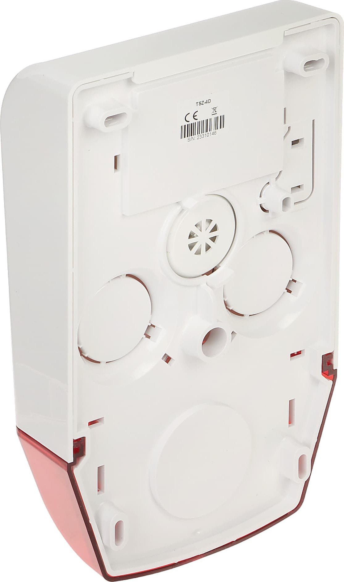 Sirena e jashtme Telmor TSZ-4D, 12V DC, me dritë LED, e bardhë