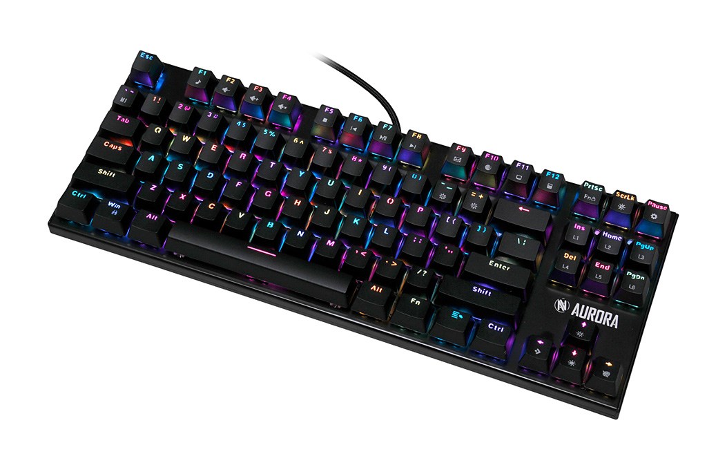 Tastierë iBOX Aurora K-2R, Blue Switch, RGB, e zezë