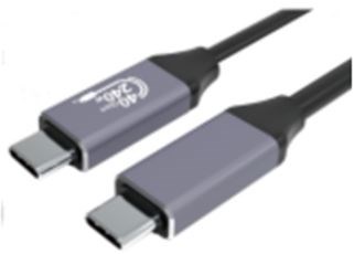 Kabllo Gembird USB 4 Type-C, 1.5m, 240W, 40Gbps, e zezë