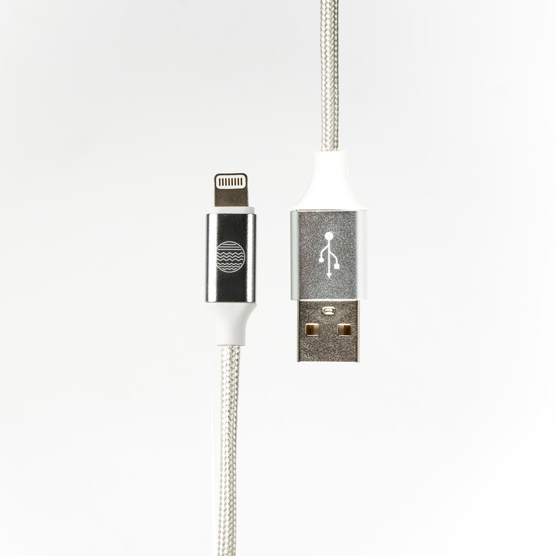 Kabllo Our Pure Planet USB-A në Lightning, 1.2 m, MFi-certifikuar, e bardhë
