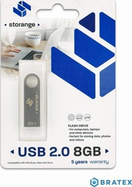 USB Storange Memory Stick, 8GB, USB 2.0, grafit