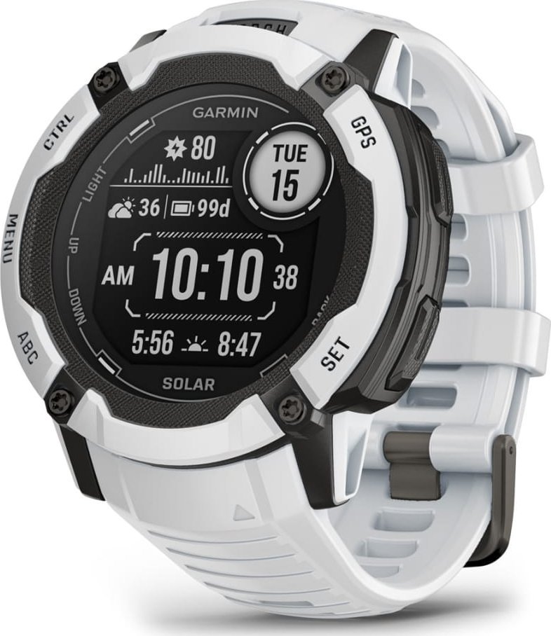 Ora sportive Garmin Instinct 2X Solar, GPS, 50mm, Whitestone
