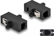 Adaptues fibër optike DeLOCK, MTRJ femër në MTRJ femër, i zi