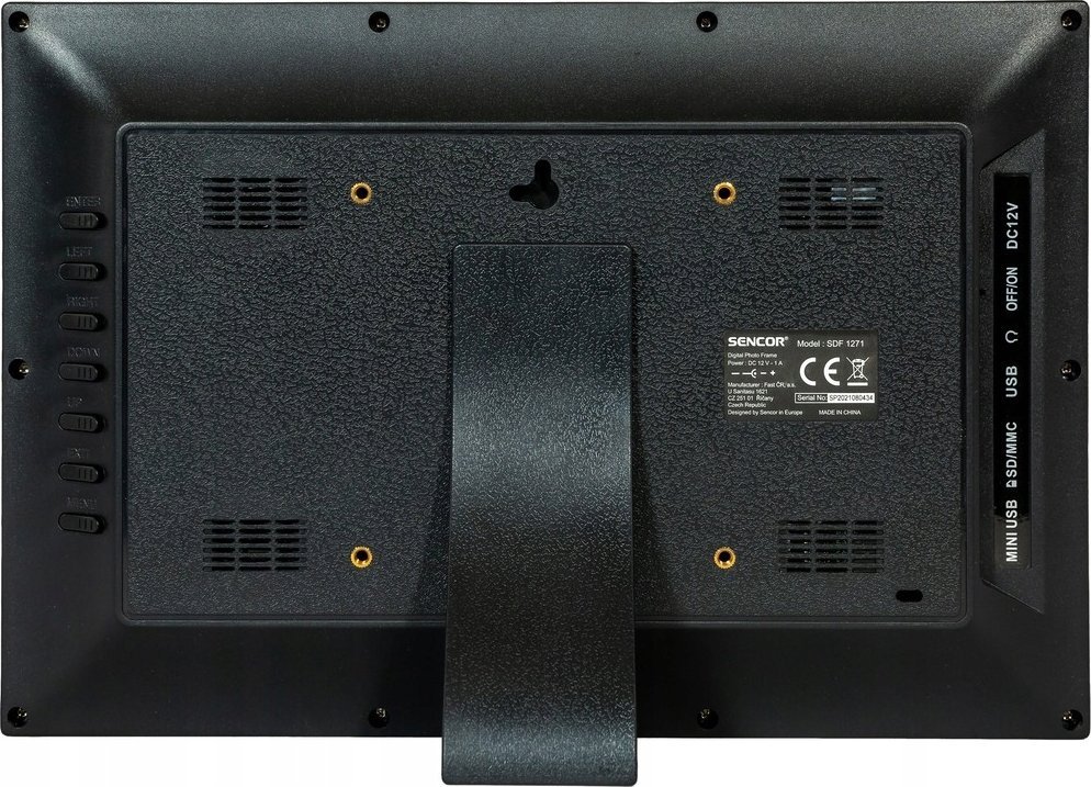 Kornizë digjitale Sencor SDF 1271, 12.1", 1280x800, e zezë