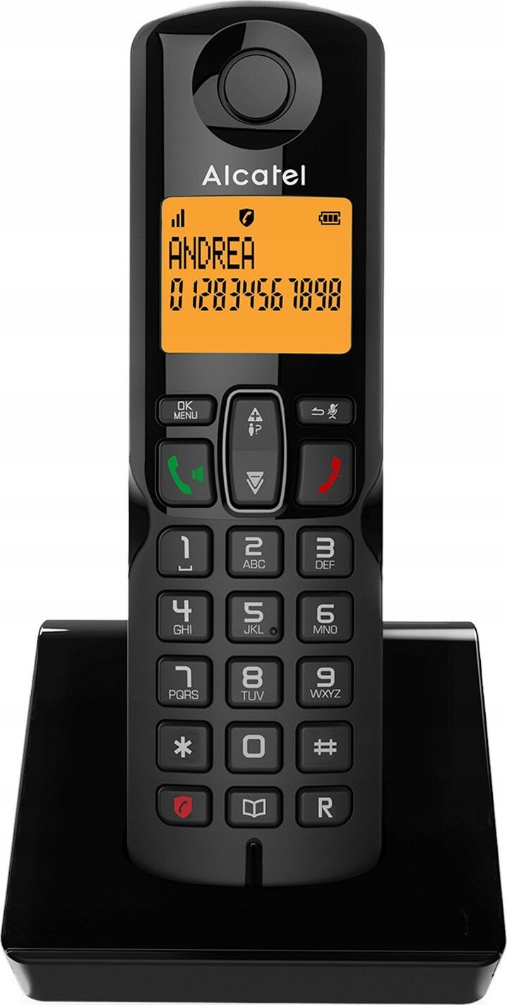 Telefon fiks pa tela Alcatel S280 Duo, 2 receptorë, i zi