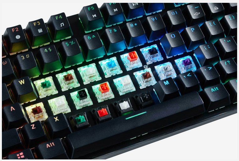 Tastierë Glorious GMMK-TKL, USB, Gateron Brown Switches, e zezë
