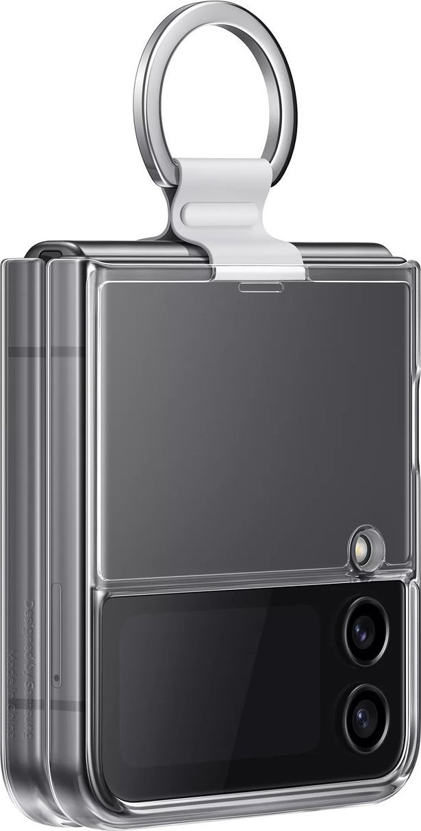 Mbrojtëse telefoni Samsung Clear Cover with Ring Galaxy Z Flip4, transparente