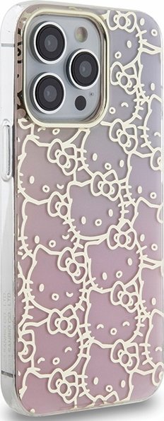 Futrollë telefoni Hello Kitty për iPhone 15 Pro Max, 6.7", TPU, rozë