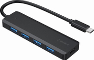 Shpërndarës USB Hub Gembird, i zi