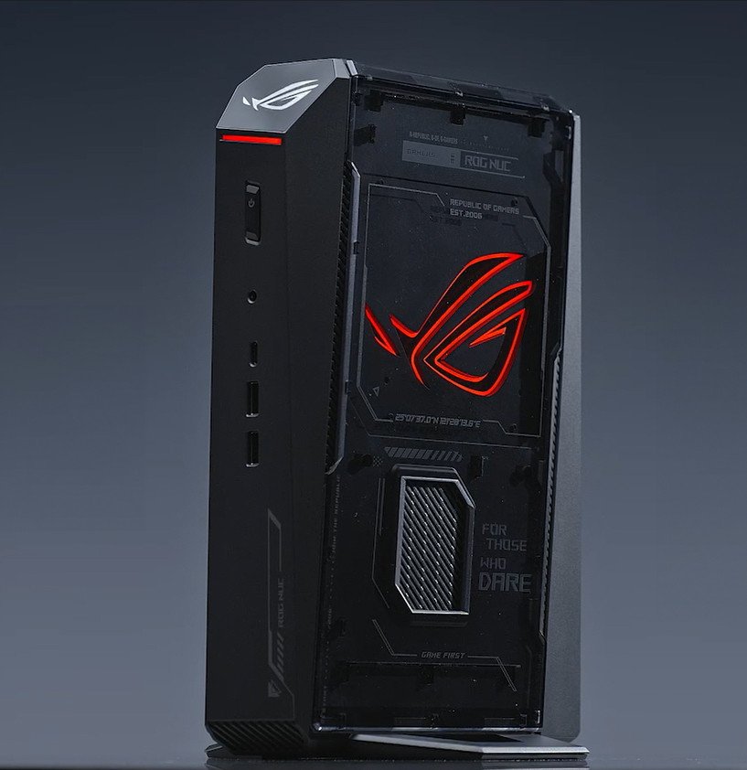 Mini PC gaming ASUS ROG NUC RNUC15JNK7X569A2, Intel Core Ultra 7 255HX, 16GB RAM, 1TB SSD, RTX 5060, i zi