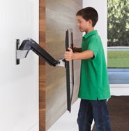 Mbajtëse muri për TV Ergotron 45-296-026, 30"-55", 18-40 lbs, i zi