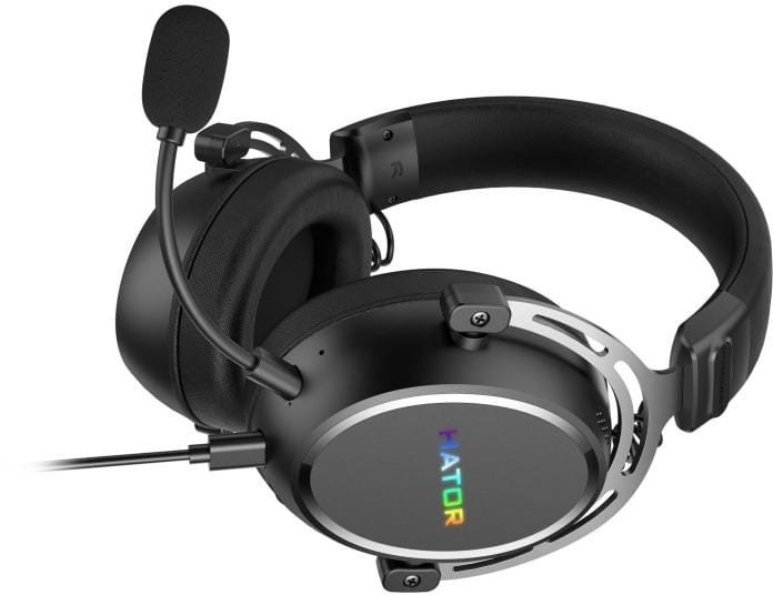 Kопмјутерски гејминг слушалки Hator Hypergang 3, USB, со микрофон, црни