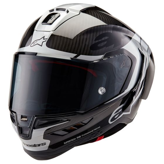 Helmë integrale Alpinestars Supertech S-R10 Element, full face, madhësia L, e zezë argjend