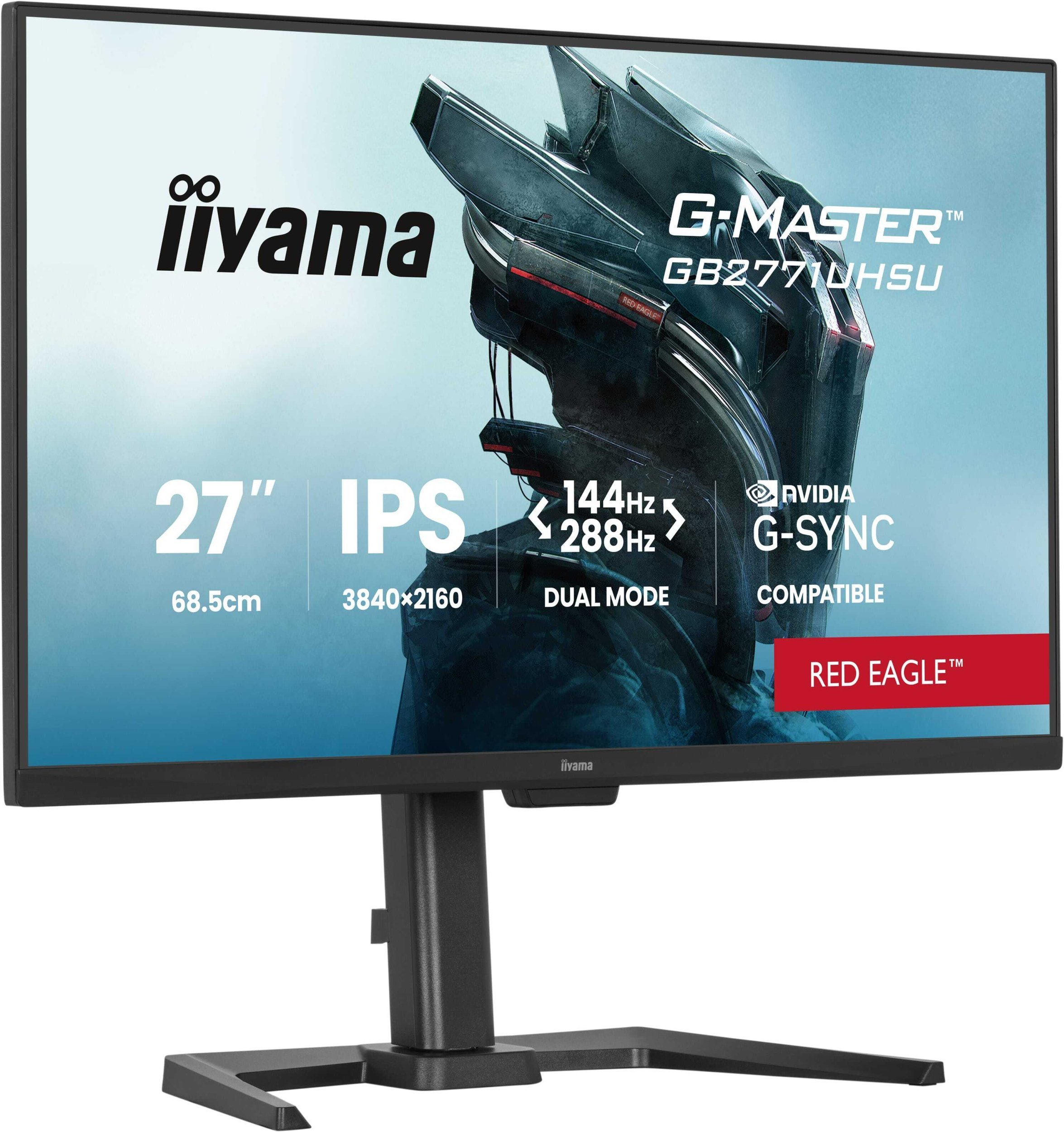 Monitor iiyama G-MASTER GB2771UHSU-B1 Red Eagle, 27", 4K, IPS, i zi