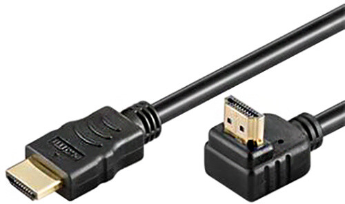 PremiumCord HDMI заоблен конектор 90 ° 5m