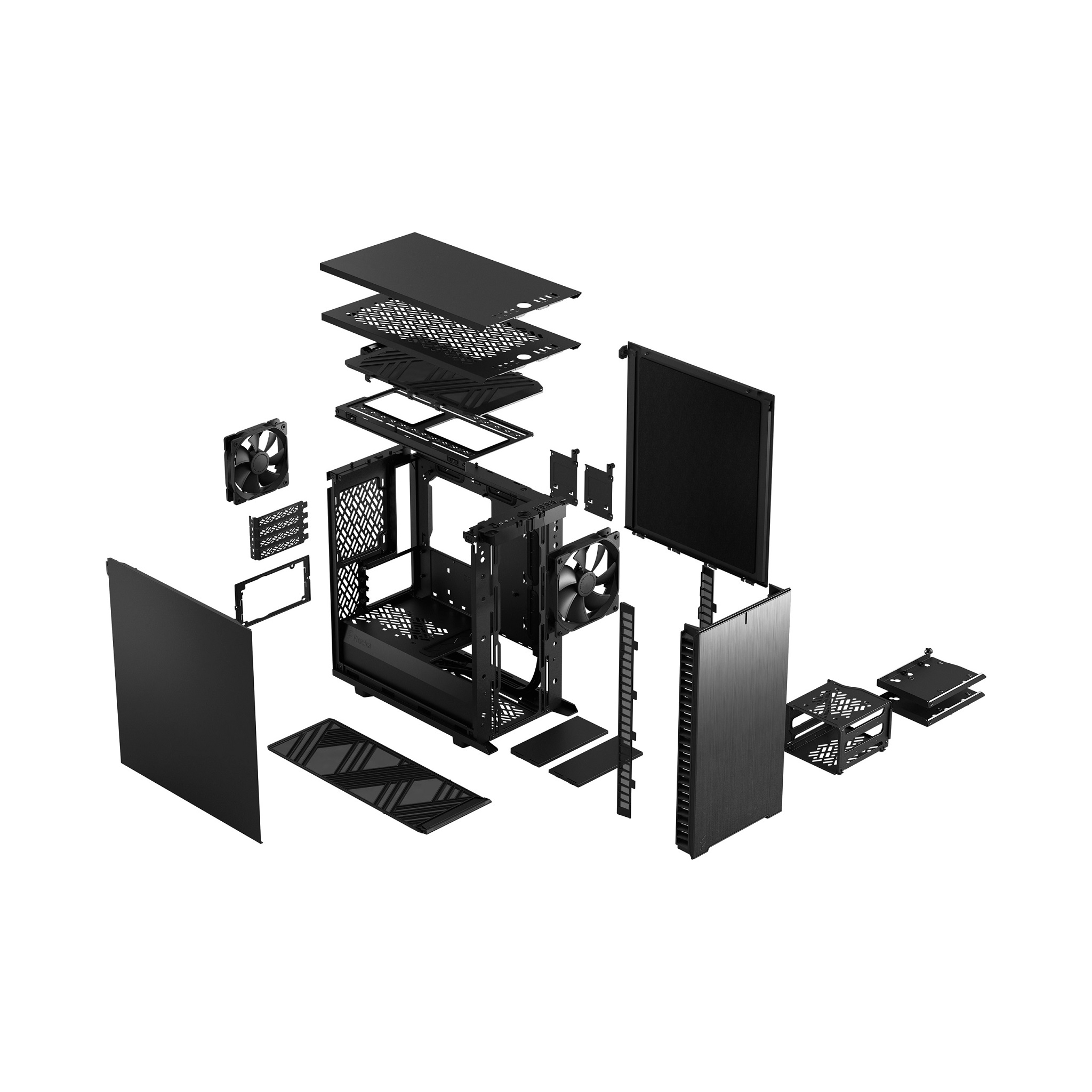 Kasë për PC Fractal Design Define 7, e zezë