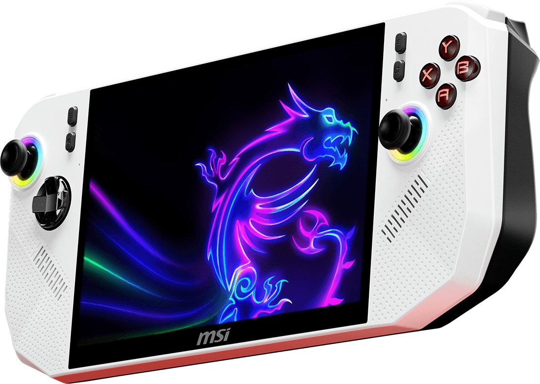 Konzolë portative gaming MSI Claw A8 AMD, ekran 7", SSD 512GB, e bardhë