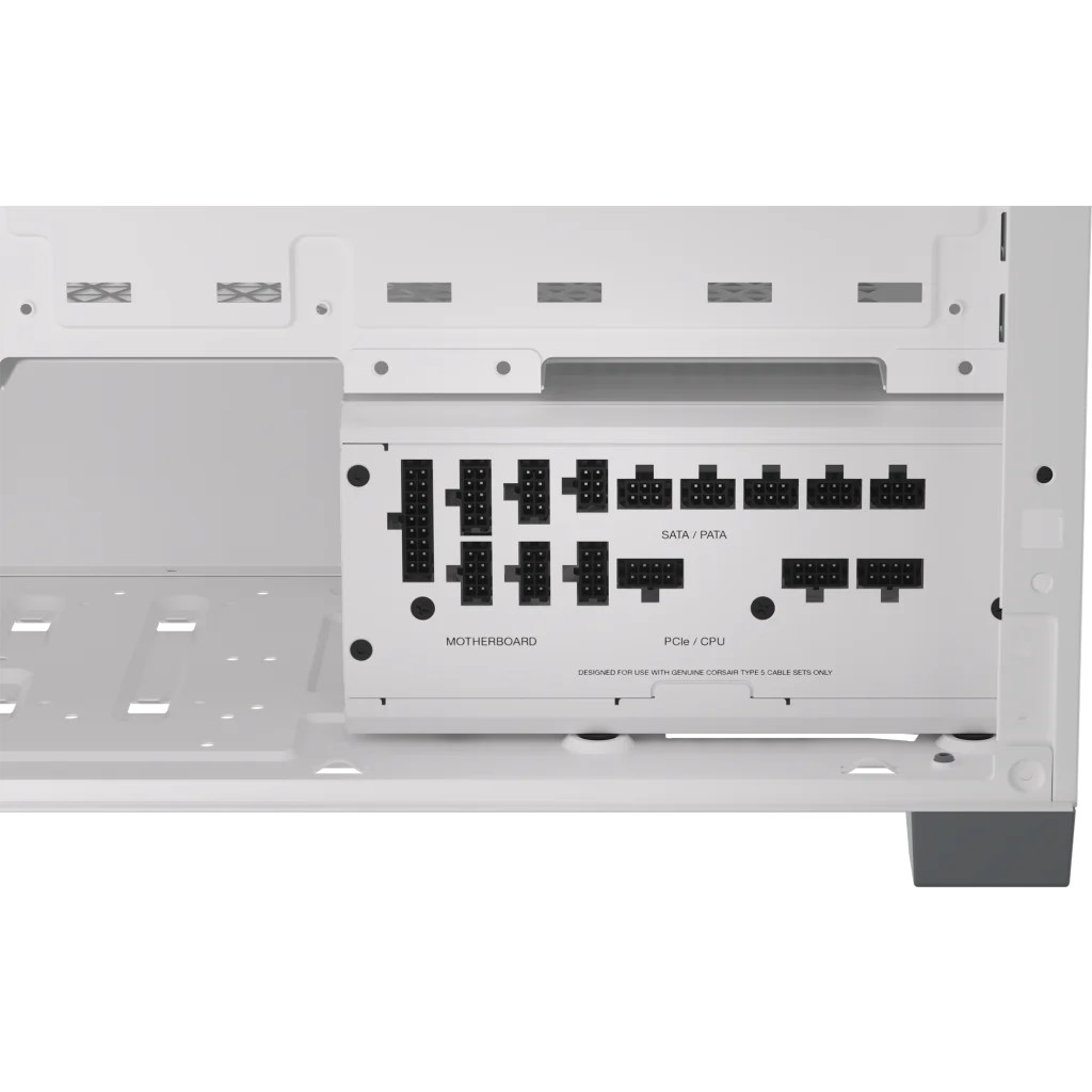 Furnizues energjie Corsair RM1000x Shift, 1000W, ATX, plotësisht modular, i bardhë