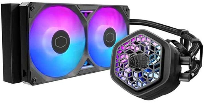 Ладилник со вода за процесор Cooler Master MasterLiquid 240 Atmos II, радијатор 240mm, ARGB, црн