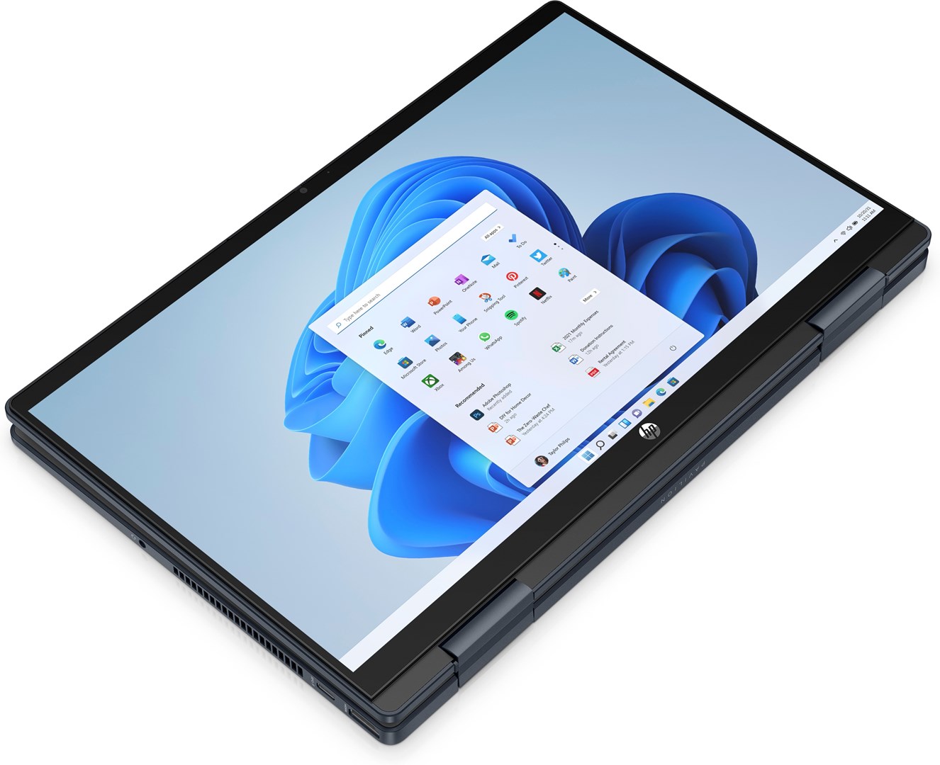 Лаптоп HP Pavilion x360, 14", Intel i5-1235U, 16 GB RAM, 512 GB SSD, црн