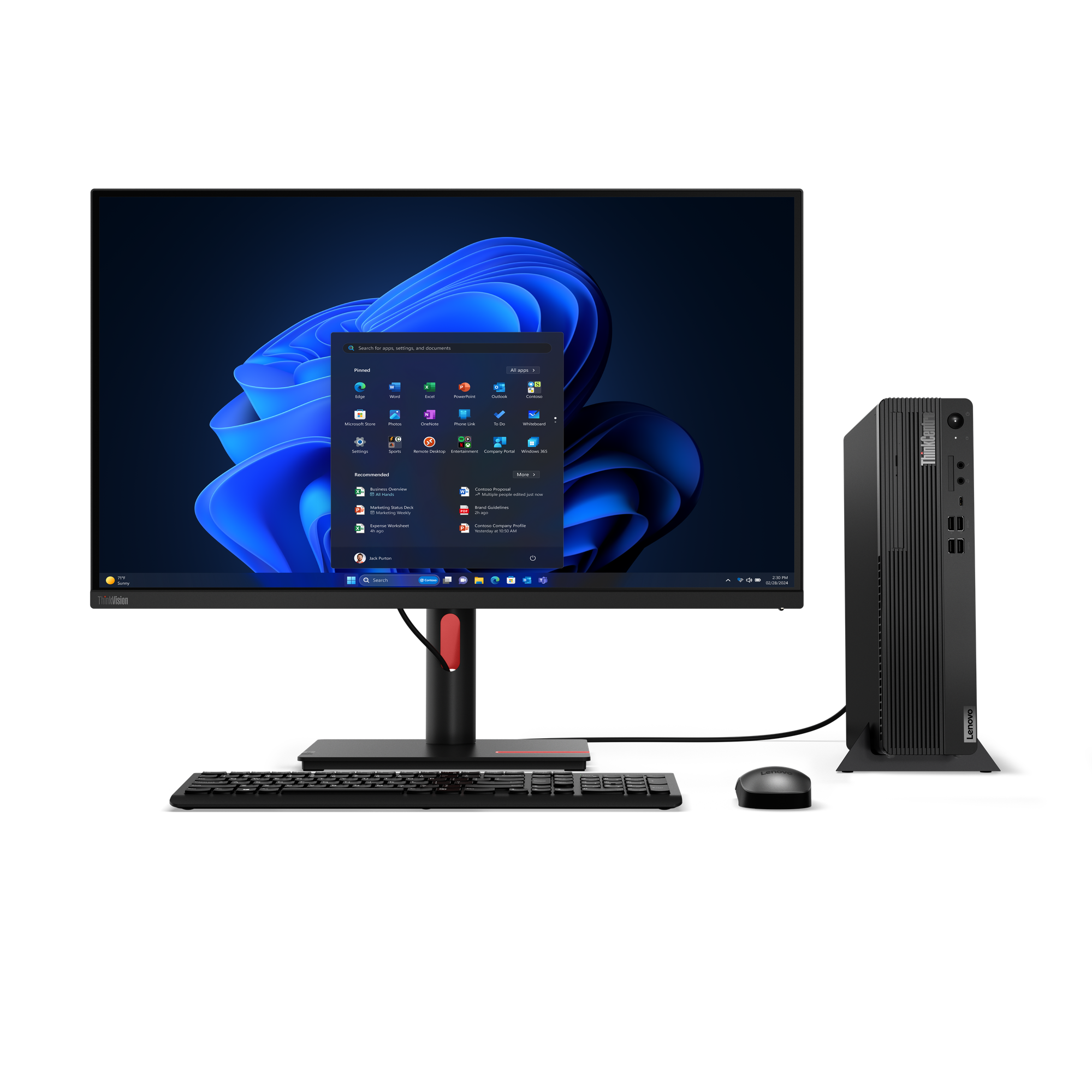 Kompjuter Lenovo ThinkCentre M/M70s Gen 5, Intel Core i7-14700, 16GB RAM, 512GB SSD, Intel UHD Graphics 770, i zi