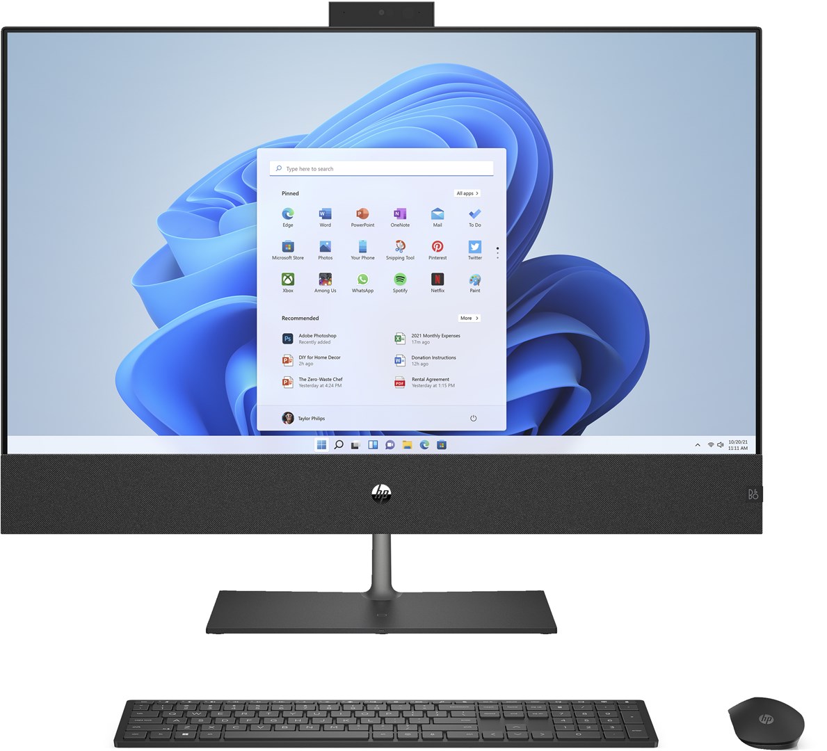 Kompjuter All-in-One HP 6J9N3EA, 31.5", i5-12400T, 16GB RAM, 1TB SSD, GTX 1650, i zi