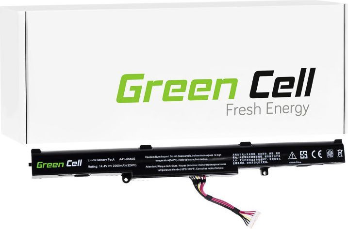 Bateri Green Cell A41-X550E për Laptop Asus F550D F550DP F750L R510D R510DP X550D X550DP (AS77)