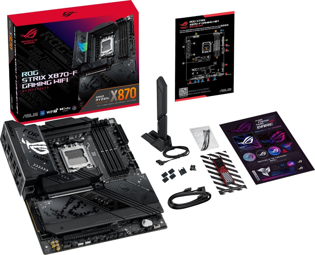 Матична плоча ASUS ROG Strix X870 F Gaming WiFi, AMD X870, Socket AM5, ATX