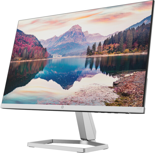 Monitor HP M22f - LED, 21.5", FullHD, i zi / argjendtë
