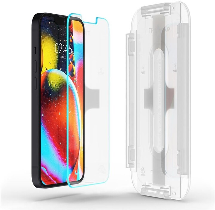 Xham mbrojtës Spigen tR EZ Fit për Apple iPhone 13 mini, 2 copa, me kornizë transparente
