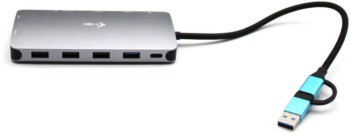 Stacion docking i-tec USB 3.0/USB-C/Thunderbolt 3, 3x Display, LAN, PD 100W