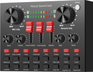 Kartë zëri Puluz SB6471, mikser audio me Bluetooth, DSP, i zi